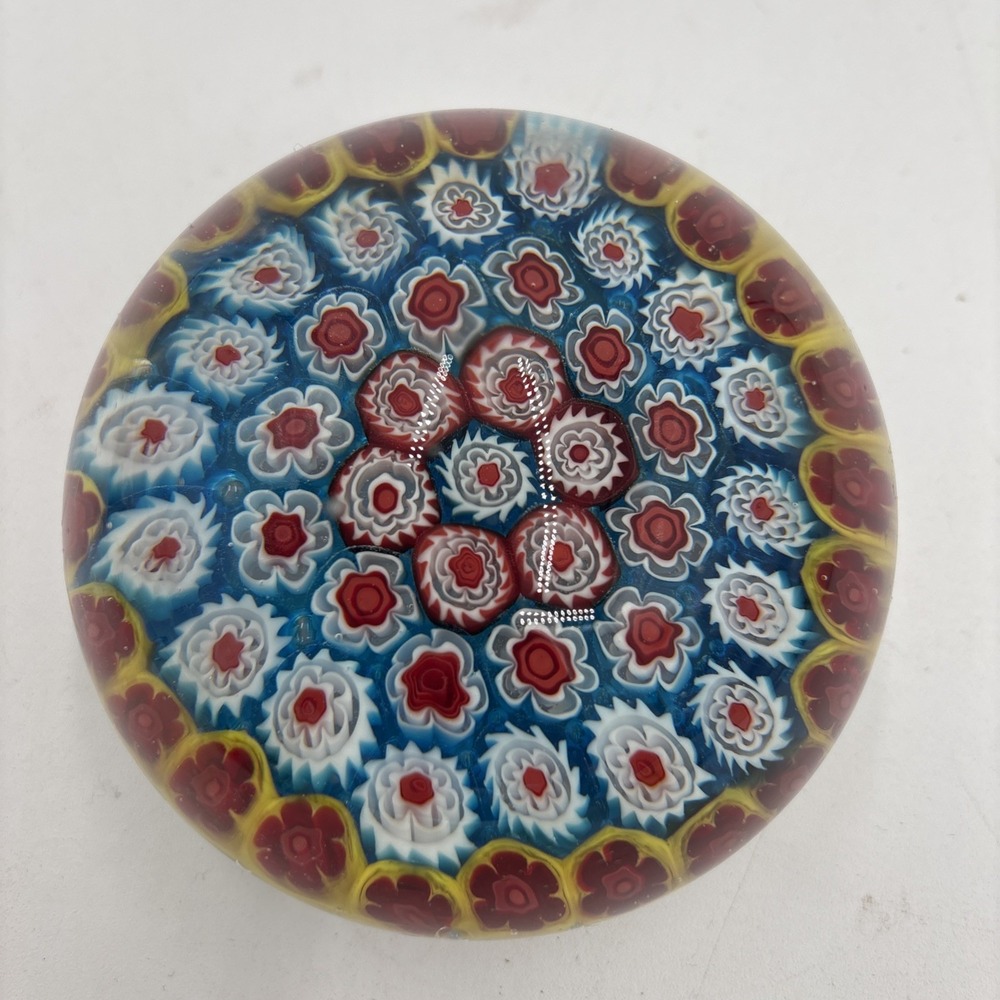 Vintage Murano Glass Paperweight, 2.5"x 3.5"